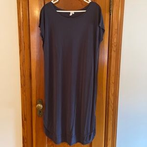 Pinkblush Charcoal Side Slit Maternity Dress